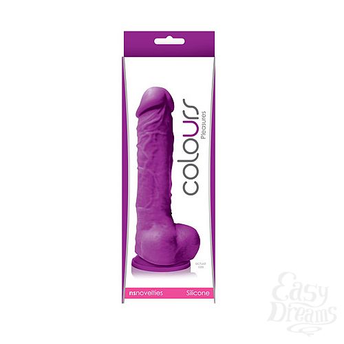 Фотография 1:  Фаллоимитатор 5 Colours Pleasures на присоске фиолетовый Фотография 1:  Фаллоимитатор 5 Colours Pleasures на присоске фиолетовый
