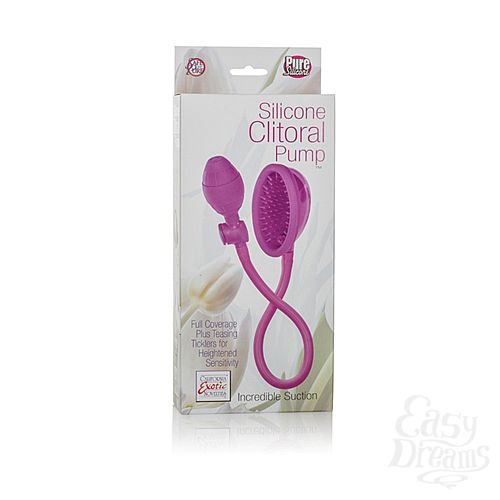  1:   Silicone Clitoral Pump - Pink   