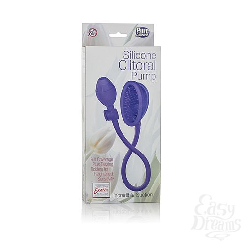  1:   Silicone Clitoral Pump - Purple   