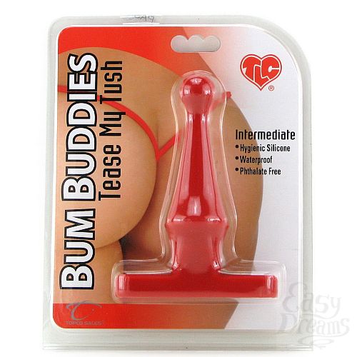 ���������� 5  �������� ������ TLC^ Bum Buddies Tease My Tush, Intermediate Silicone Anal Plug, 10,8 ��, �������