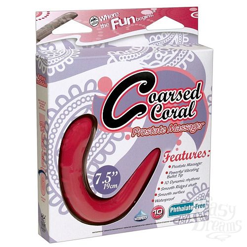 ���������� 3  ����-������� ������������ �������� Coarsed Coral Prostate Massager 