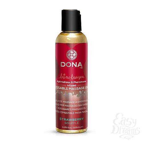  1:      DONA Kissable Massage Oil Strawberry Souffle 125 