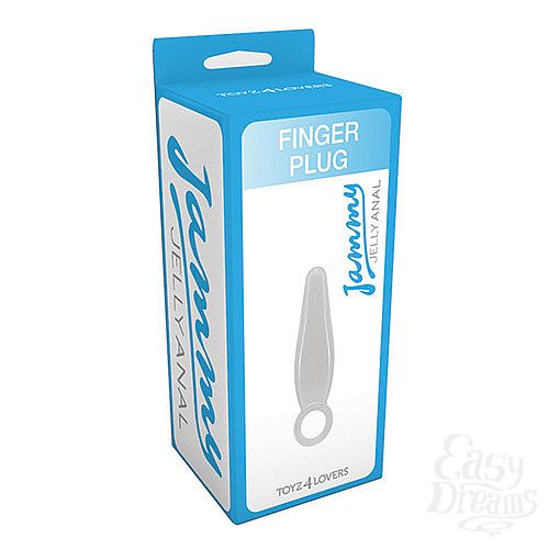 ���������� 2  ���������� �������� ������ � ������-������� JAMMY JELLY ANAL FINGER PLUG CRYSTALL - 7,2 ��.