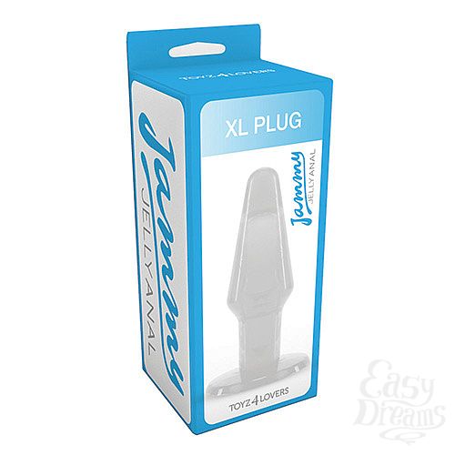  2       JAMMY JELLY ANAL XL PLUG CRYSTALL - 14 .