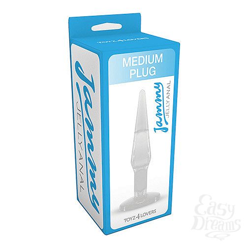  2       JAMMY JELLY ANAL MEDIUM PLUG CRYSTAL - 14 .