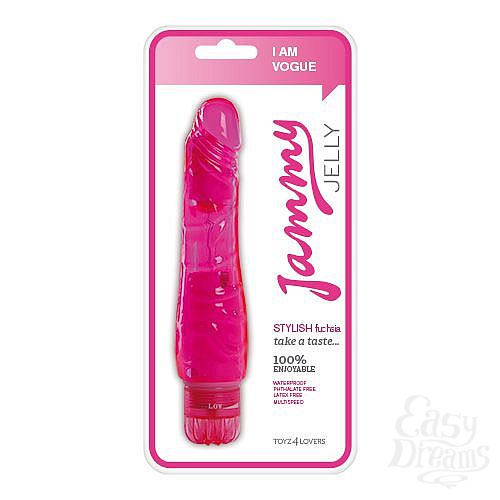  2  -    VIBRATOR JAMMY JELLY STYLISH FUCSIA - 16,5 .
