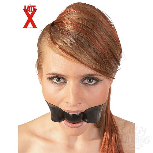 Фотография 1:  BDSM- кляп Latex black Фотография 1:  BDSM- кляп Latex black