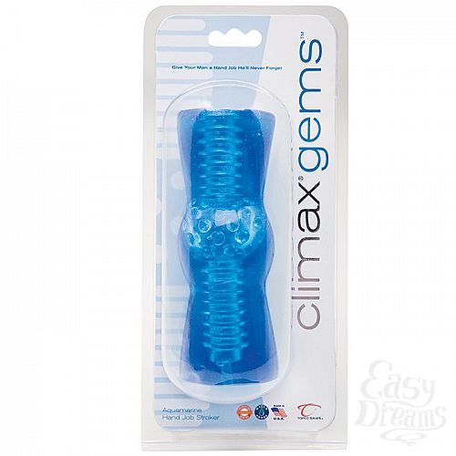 Фотография 3:  Голубой мастурбатор Climax Gems Aquamarine Hand Job Stroker Фотография 3  Голубой мастурбатор Climax Gems Aquamarine Hand Job Stroker