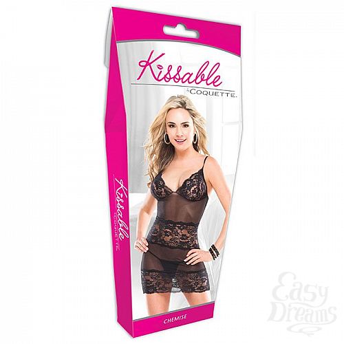 Фотография 4:  Искусительная сорочка с кружевными вставками Фотография 4  Искусительная сорочка с кружевными вставками