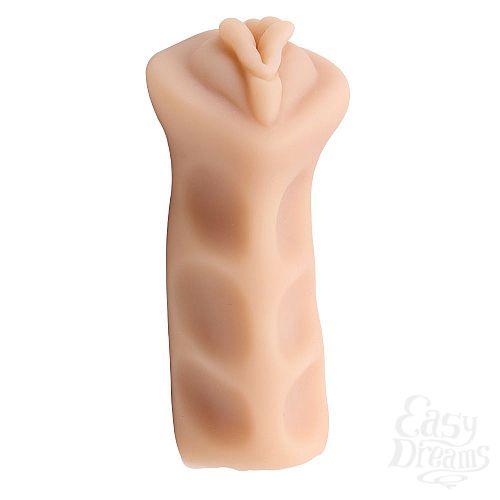 Фотография 3:  Ребристая вагина-мастурбатор - 12,5 см. Фотография 3  Ребристая вагина-мастурбатор - 12,5 см.