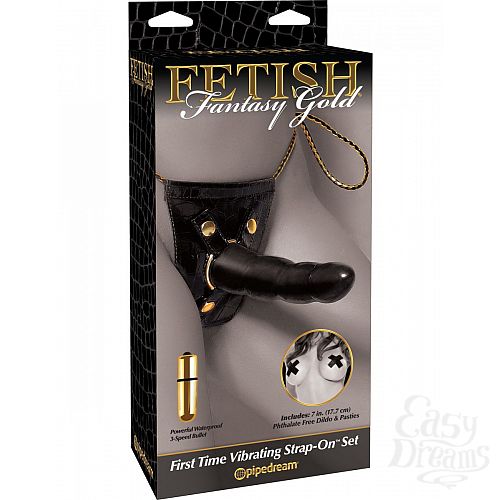  1:    First Time Vibrating Strap-On Set      - 16,5 .
