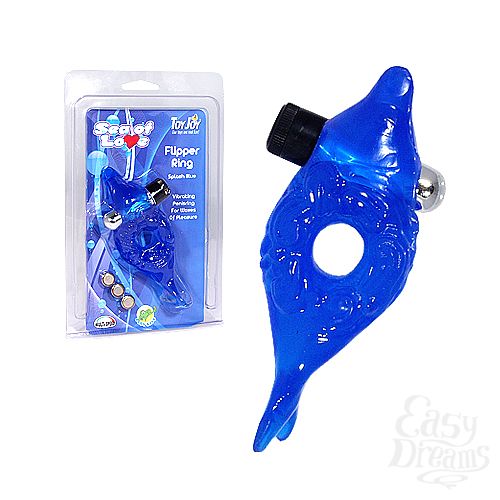  1:      Sea Of Love Vibr. Flipper Ring Blue