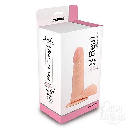 ���������� 2  �������� ������������� � ������� REALISTIC DILDO REAL RAPTURE - 19 ��.