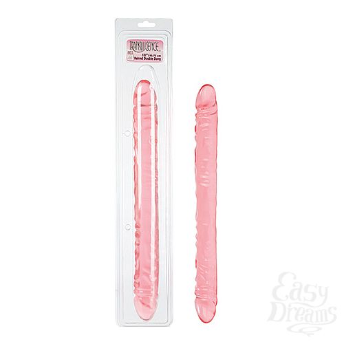 Фотография 1:  Фаллоимитатор двусторонний TRANS 17.5 VEINED DBL DONG Фотография 1:  Фаллоимитатор двусторонний TRANS 17.5 VEINED DBL DONG