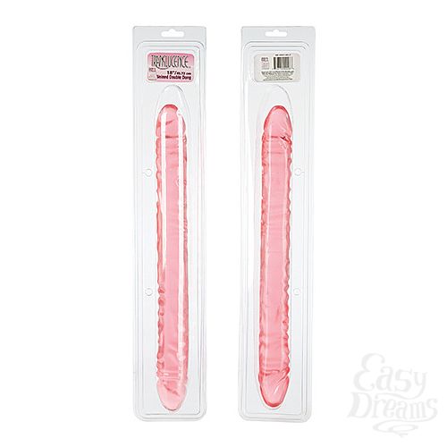 Фотография 3:  Фаллоимитатор двусторонний TRANS 17.5 VEINED DBL DONG Фотография 3  Фаллоимитатор двусторонний TRANS 17.5 VEINED DBL DONG