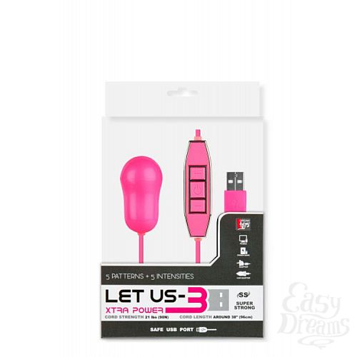  2       USB LET US-B 10 RHYTHMS BULLET LARGE PINK