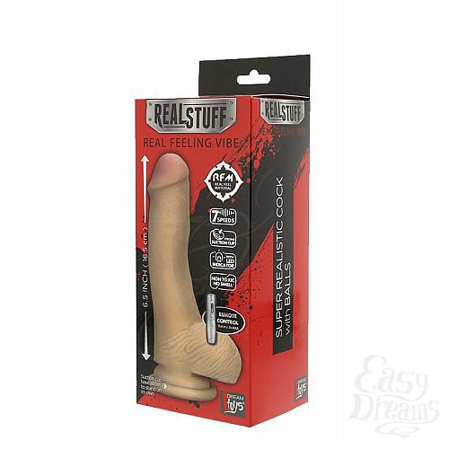 2     REALSTUFF 6.5INCH VIBRATOR - 16,5 .