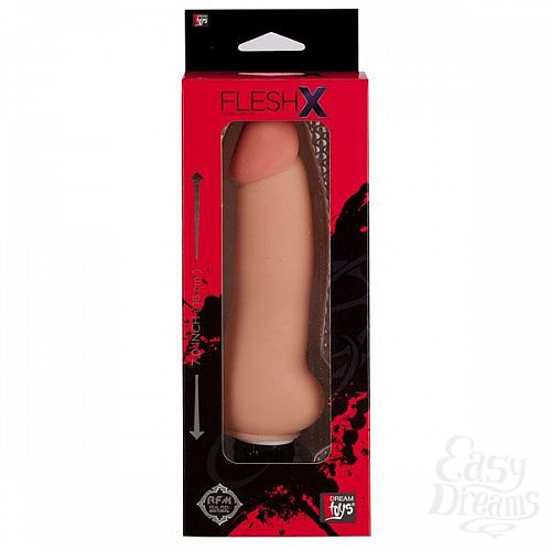  2    REALSTUFF 7INCH VIBRATOR FLESH - 16,5 .