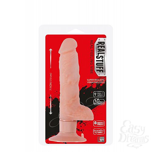 2   -   REALSTUFF 7INCH VIBRATOR - 17,8 .