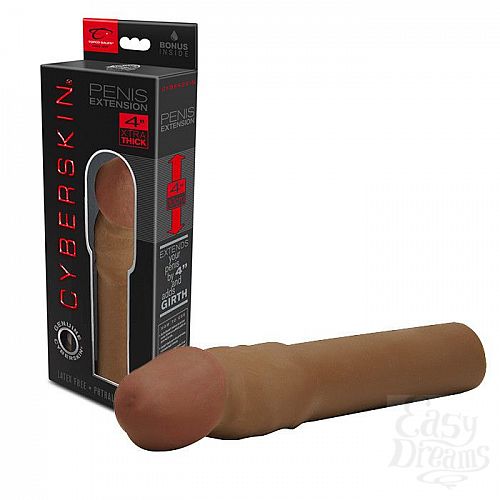  1:   - CyberSkin 4 inch Xtra Thick Transformer Penis Extension Dark