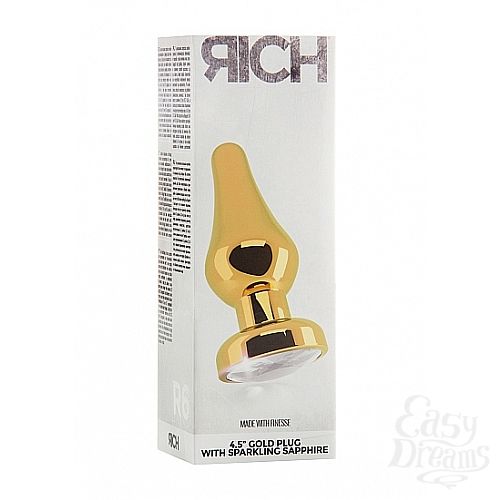  3    4,5 R6 RICH Gold/Clear Sapphire SH-RIC006GLD