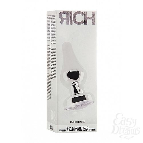  3    4,5 R6 RICH Silver/Clear  Sapphire SH-RIC006SIL