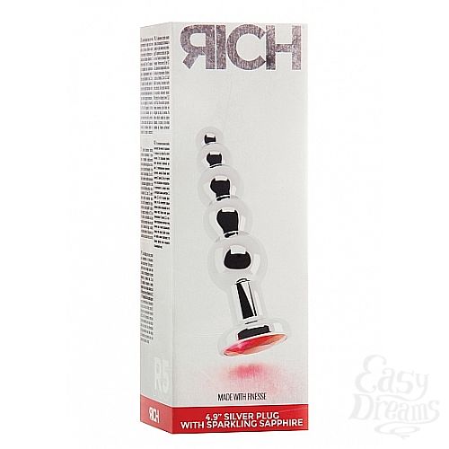  3    4,9 R5 RICH Silver/Red Sapphire SH-RIC005SIL