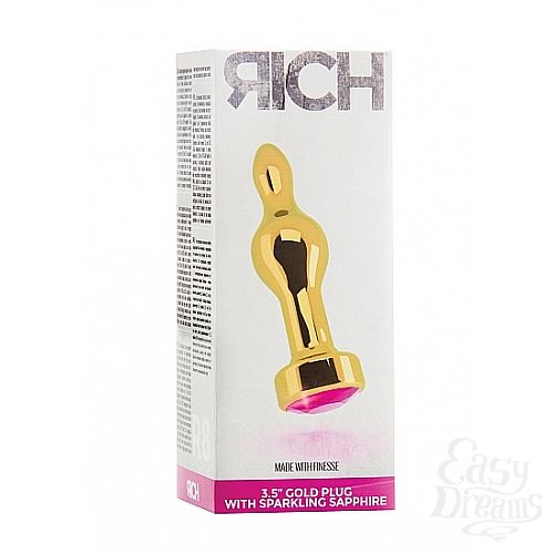  3    3,5 R8 RICH Gold/Rose Red Sapphire SH-RIC008GLD
