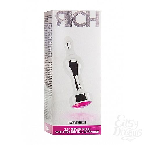  3    3,5 R8 RICH Silver/Rose Red Sapphire SH-RIC008SIL