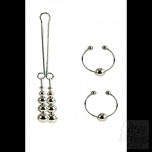  2          Nipple and Clitoral Non-Piercing Body Jewelry - Silver