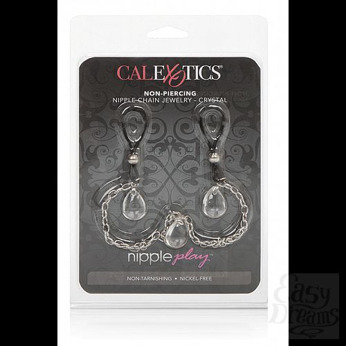  1:     Nipple Play Non-Piercing Nipple Chain Jewelry - Crystal