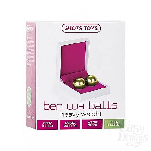  2     Ben Wa Balls Heavy Weight Gold 