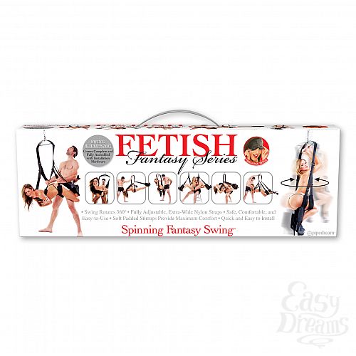  1:  -    Fetish Fantasy Series Spinning Fantasy Swing - Black 