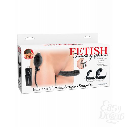  1:      Fetish Fantasy Series Inflatable Vibrating Strapless Strap-On