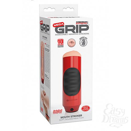  1:   - Pipedream Extreme Toyz Mega Grip Vibrating Stroker Mouth