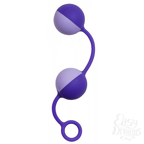  1:     PURRFECT SILICONE DUO TONE BALLS PURPLE