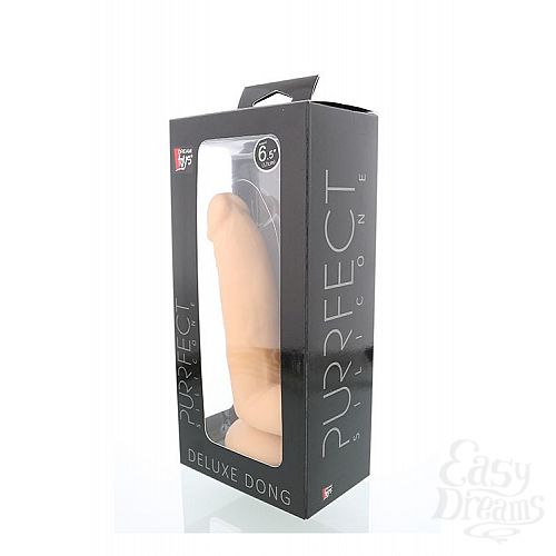  2     - PURRFECT SILICONE DELUXE DONG 6.5INCH - 17 .