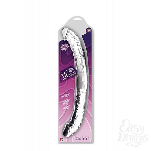  2      JELLY JOY TWIN COBRA CLEAR DOUBLE DONG - 36 .