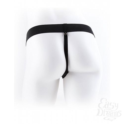  3   -   Vibrating Hollow Strap-On with Balls - 24 .