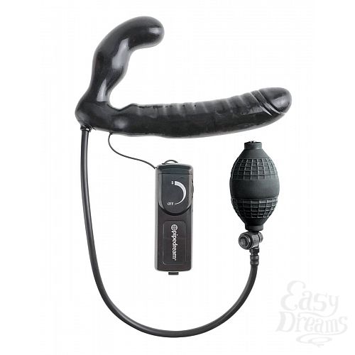  2      Inflatable Vibrating Strapless Strap-On - 16,5 .