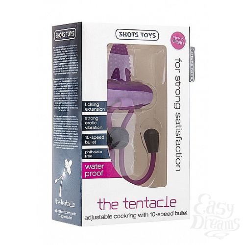  2    Tentacle Cockring  Purple SH-SHT342PUR
