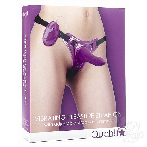  2      Vibrating Pleasure Strap-On - 14,5 .