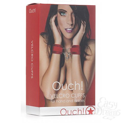  2    Velcro Cuffs Red