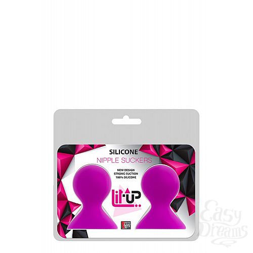  2  -    LIT-UP NIPPLE SUCKERS LARGE PINK
