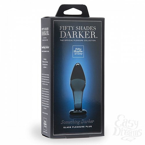  5     DARKER SOMETHING DARKER GLASS BUTT PLUG - 10,7 .