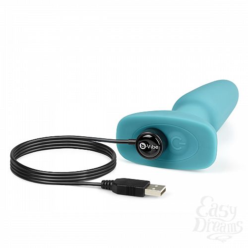 ���������� 3  �������� �������-������ � ������� �������� B-Vibe Rimming Plug TEAL