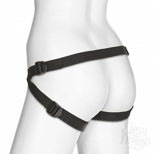  2        Double Penetration Velvet Harness w/ 2 Plug