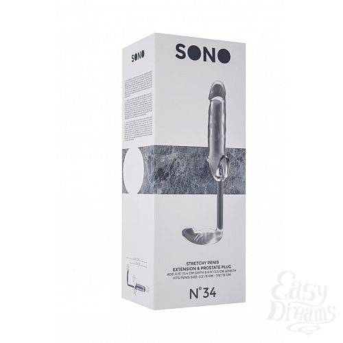  2       Stretchy Penis Exten and Plug No.34