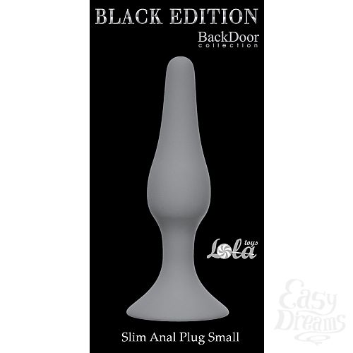  2    Slim Anal Plug Small Grey 4207-03Lola