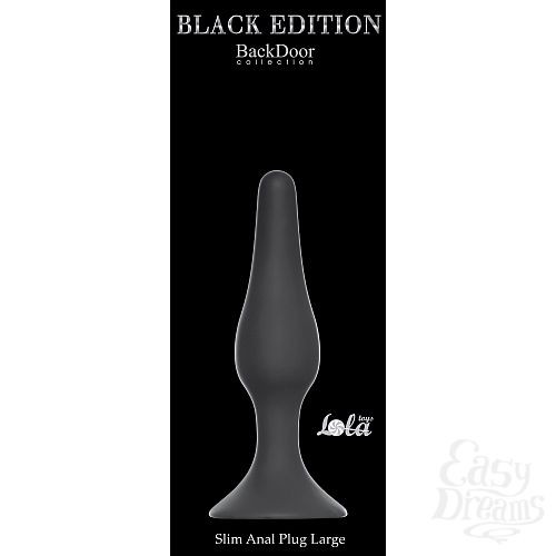  2    Slim Anal Plug Large Black 4205-01Lola